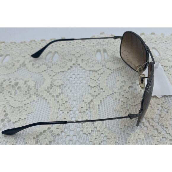 New Ray Ban Aviator Sunglasses Matte Transparent Clear Gradient Mirror Unisex - Picture 4 of 10